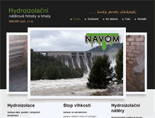 Tablet Screenshot of navom.cz